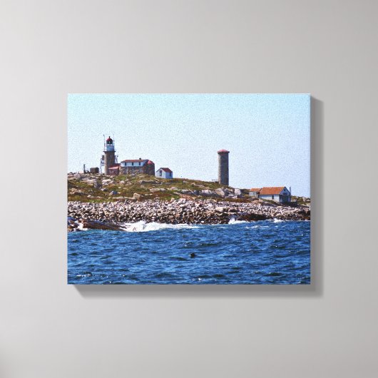 Matinicus Rock Lighthouse, Maine Canvas Afdruk (Voorkant)