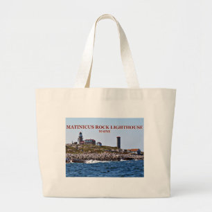 Matinicus Rock Lighthouse, Maine Grote Tote Bag