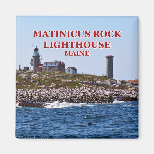 Matinicus Rock Lighthouse, Maine Magnet (Voorkant)