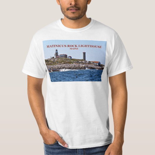 Matinicus Rock Lighthouse, Maine T-shirt (Voorkant)