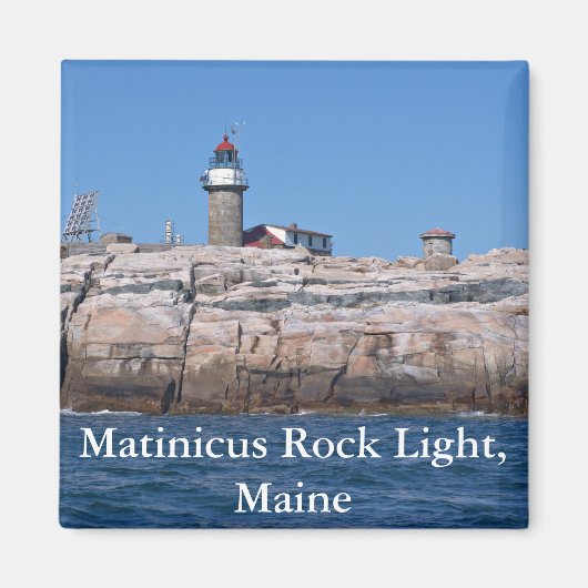 Matinicus rotslicht, Maine magneet (Voorkant)