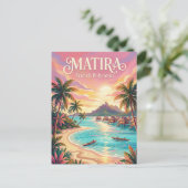 Matira Beach Frans-Polynesië Briefkaart (Staand voorkant)