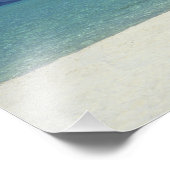 Matira Beach op het eiland Bora Bora, 2 Foto Afdruk (Hoek)