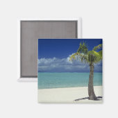 Matira Beach op het eiland Bora Bora, 2 Magneet (Voorkant / Achterkant)