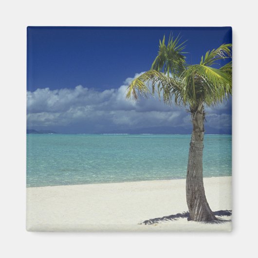 Matira Beach op het eiland Bora Bora, 2 Magneet (Voorkant)