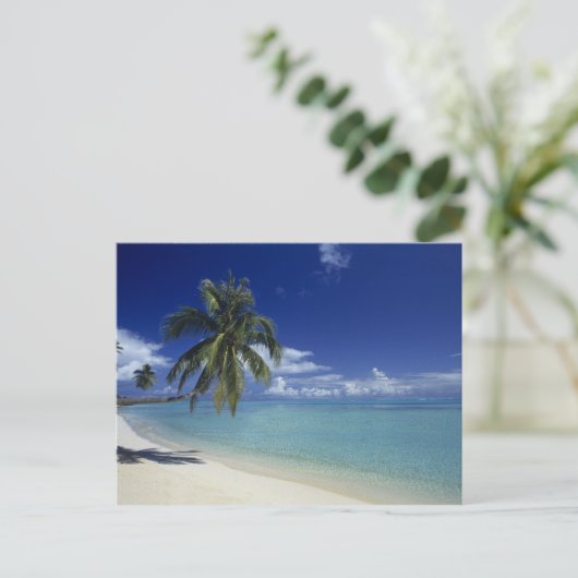 Matira Beach op het eiland Bora Bora, Briefkaart (Staand voorkant)