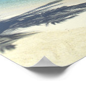 Matira Beach op het eiland Bora Bora, Genootschap Poster (Hoek)