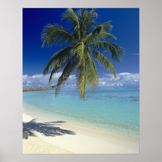 Matira Beach op het eiland Bora Bora, Genootschap Poster (Voorkant)