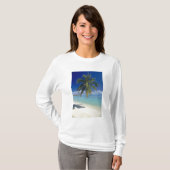 Matira Beach op het eiland Bora Bora, Genootschap T-shirt (Voorkant volledig)