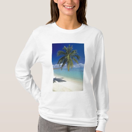 Matira Beach op het eiland Bora Bora, Genootschap T-shirt (Voorkant)