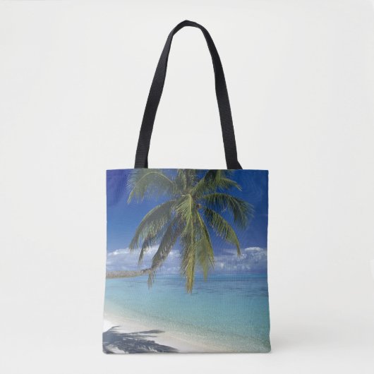 Matira Beach op het eiland Bora Bora, Genootschap Tote Bag (Voorkant)
