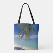 Matira Beach op het eiland Bora Bora, Genootschap Tote Bag (Achterkant)