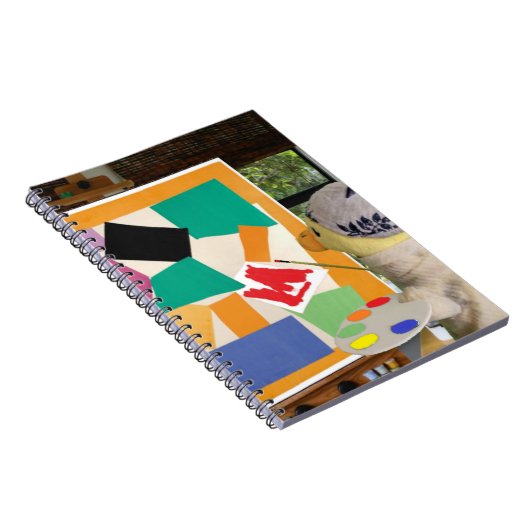 Matiseert de slak in olie door Danny Duck Poster Notitieboek (Rechterzijde)