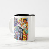 Matiseert vrouwen in verschillende stijlen tweekleurige koffiemok (Voorkant links)