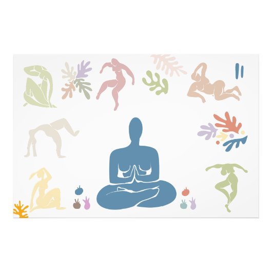 Matisme Art Meditation Elements Foto Uitbreiding Afdruk (Voorkant)
