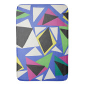 Matisse Abstract Geometrisch Blauw Knipkunst Badmat (Voorkant Verticaal)
