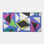 Matisse Abstract Geometrisch Blauw Knipkunst Bureaumat (Voorkant)