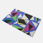 Matisse Abstract Geometrisch Blauw Knipkunst Deurmat (Schuin)