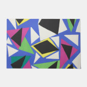 Matisse Abstract Geometrisch Blauw Knipkunst Deurmat (Voorkant)