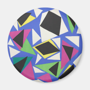Matisse Abstract Geometrisch Blauw Knipkunst Magneet