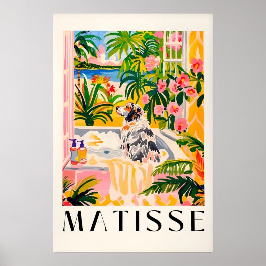Matisse Australische Herdershond Bad Kunstprint Gr Poster (Voorkant)
