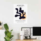 Matisse Blad Abstract Organisch Kunstprint Navy Poster (Thuiskantoor)