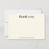 Matisse botanische zwarte witte Vrijgezellenfeest Bedankkaart (Voorkant)