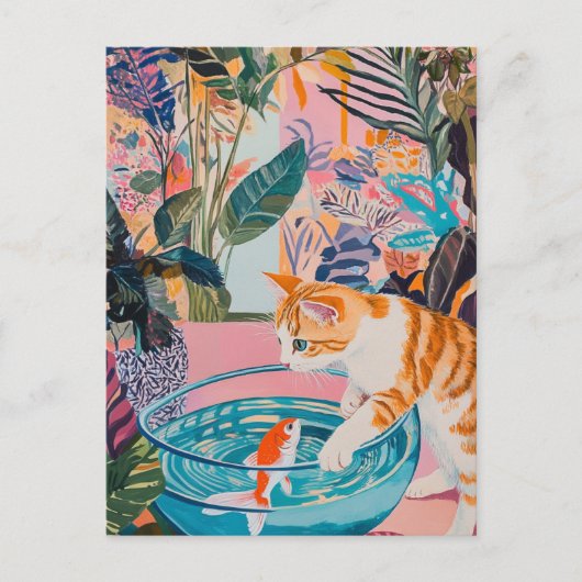 Matisse  Cat Briefkaart (Voorkant)