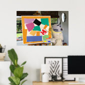 Matisse De Slak in olieverf van Danny Duck Poster (Thuiskantoor)