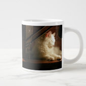 Matisse de Turkse Angora kat Grote Koffiekop (Rechts)