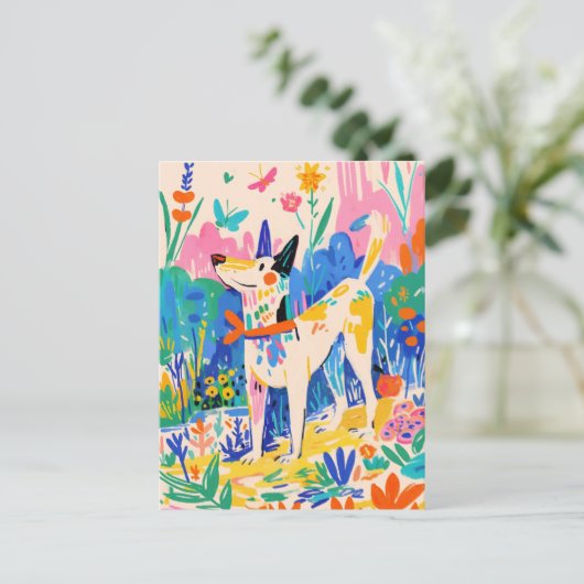 Matisse Dog Briefkaart (Staand voorkant)