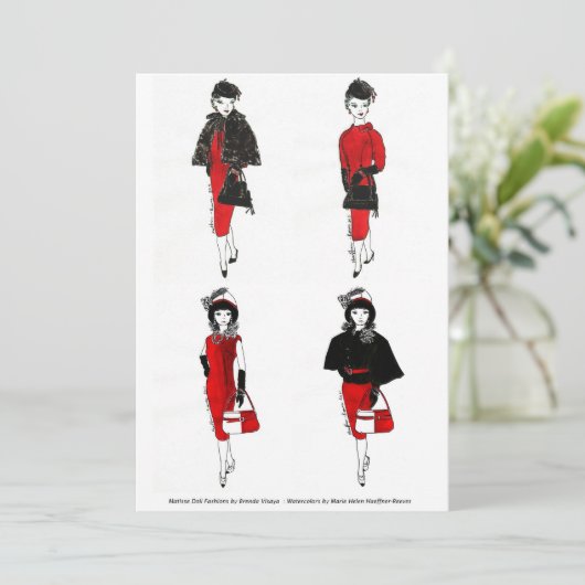 Matisse Doll-Modes - Kaart 4 (Staand voorkant)