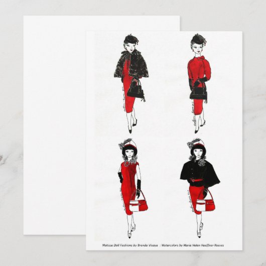 Matisse Doll-Modes - Kaart 4 (Voorkant / Achterkant)