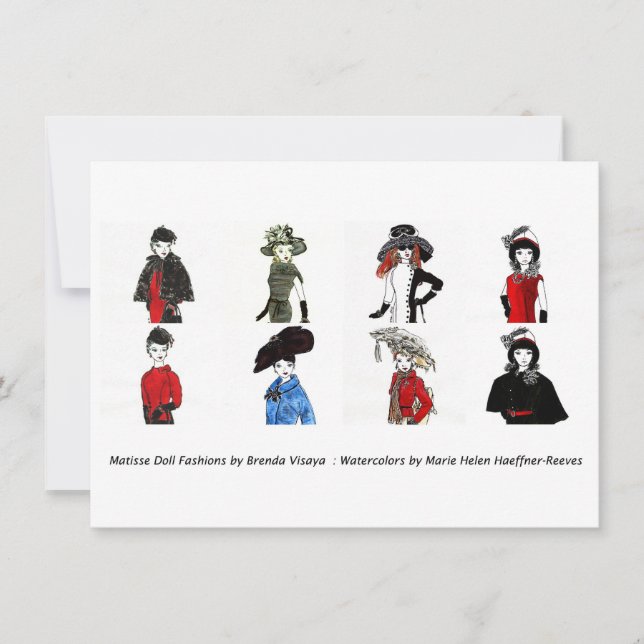 Matisse Doll-Modes - Kaart 5, 4,5 x 6,25 (Voorkant)