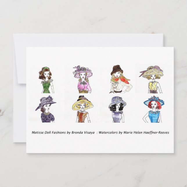 Matisse Doll-Modes - Kaart 6, 4,5 x 6,25 (Voorkant)