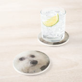 Matisse - een Bichon Frise - onderzetter (Zijkant)