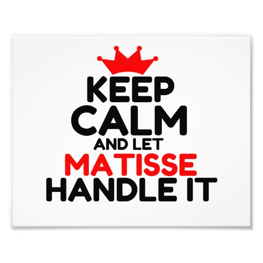 MATISSE FOTO AFDRUK (Voorkant)