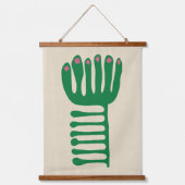 Matisse Geïnspireerd Groen en Roze Hangend Wandkleed (Voorkant)