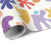 Matisse geïnspireerd kleurrijke kunst cadeaupapier (Rol Hoek)