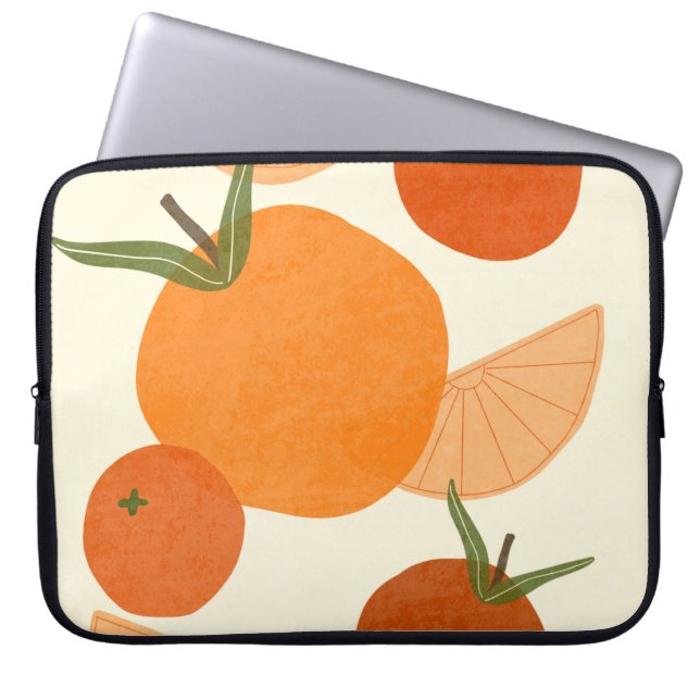 Matisse geïnspireerd: moderne Abstracte vormen Laptop Sleeve (Voorkant)