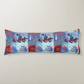 Matisse geïnspireerd Ocean Life papier knipsels bl Lichaamskussen (Voorkant)