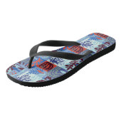 Matisse geïnspireerd Ocean Life papier knipsels bl Teenslippers (Schuin)