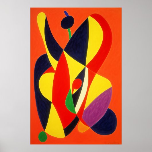 Matisse geïnspireerd op Abstracte kunst Poster (Voorkant)