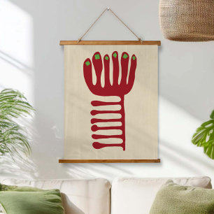 Matisse Geïnspireerd Rood en Groen Hangend Wandkleed
