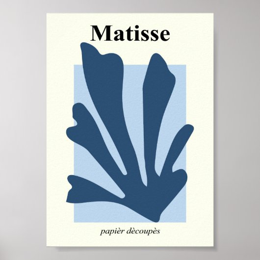 Matisse geïnspireerd vorm Poster (Voorkant)