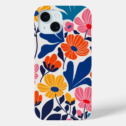 Matisse Geïnspireerde Abstracte Huidige Bloem Case-Mate iPhone Case (Achterkant)
