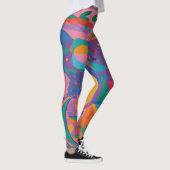 Matisse-geïnspireerde Abstracte kunst Leggings (Rechts)