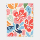 Matisse geïnspireerde bloemen fleece deken (Voorkant)
