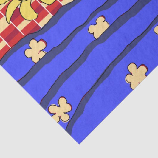 Matisse geïnspireerde Blue Night still-wine Tissuepapier (Detail)