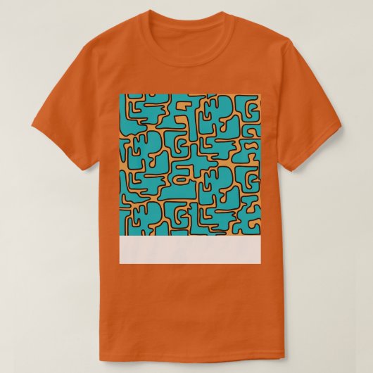 Matisse Geïnspireerde jaren '70 Kleurenblobs T-shirt (Design voorkant)